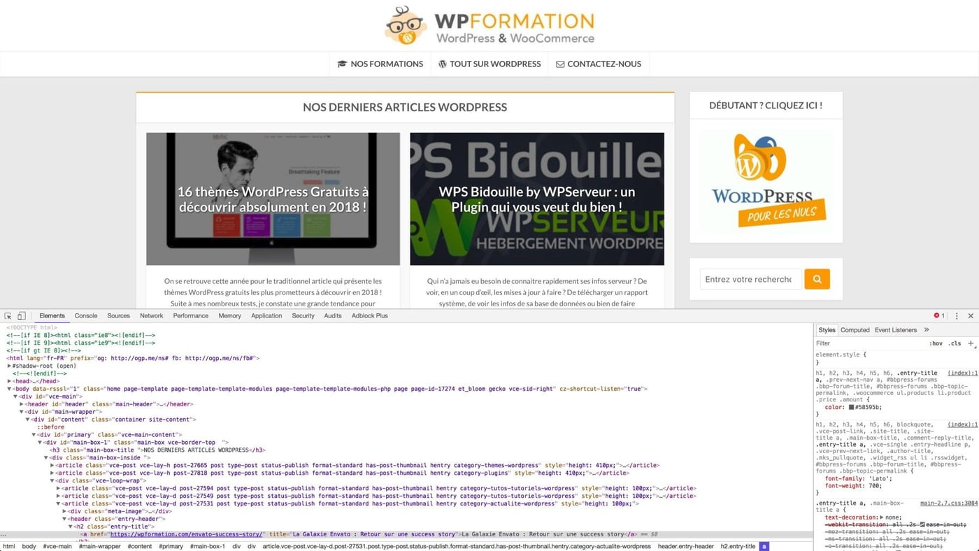 10 outils pour faciliter WordPress - DevTools