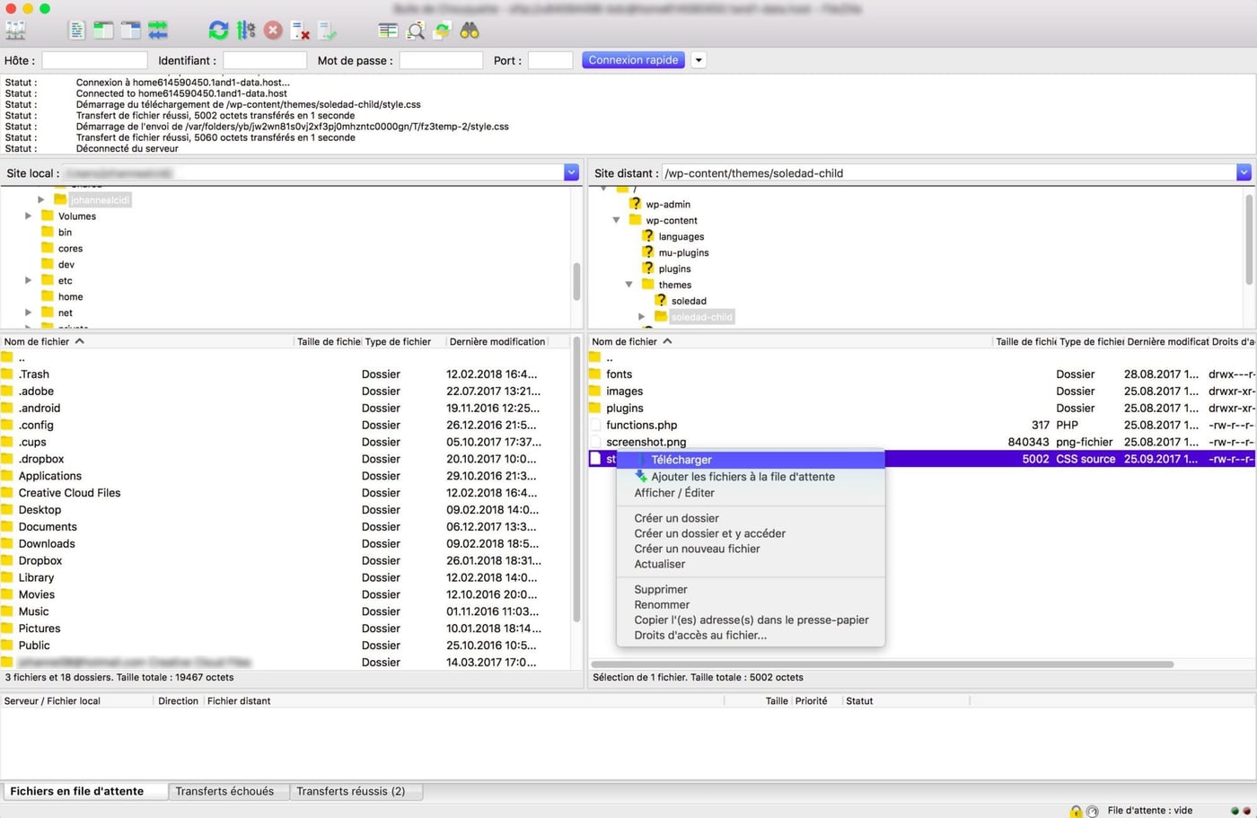 10 outils pour faciliter WordPress – Filezilla