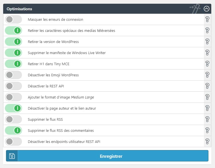 optimisations WPS Bidouille