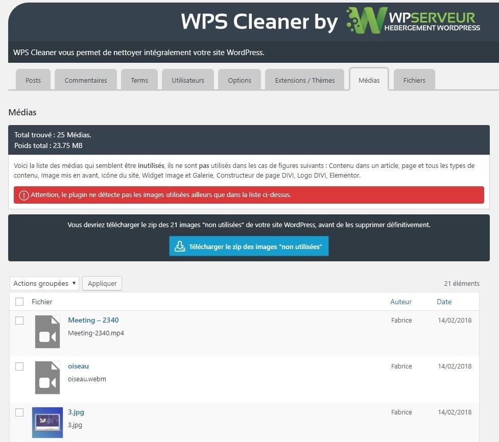 medias wps cleaner