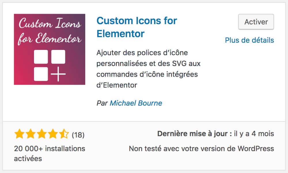 Custom Icons for Elementor