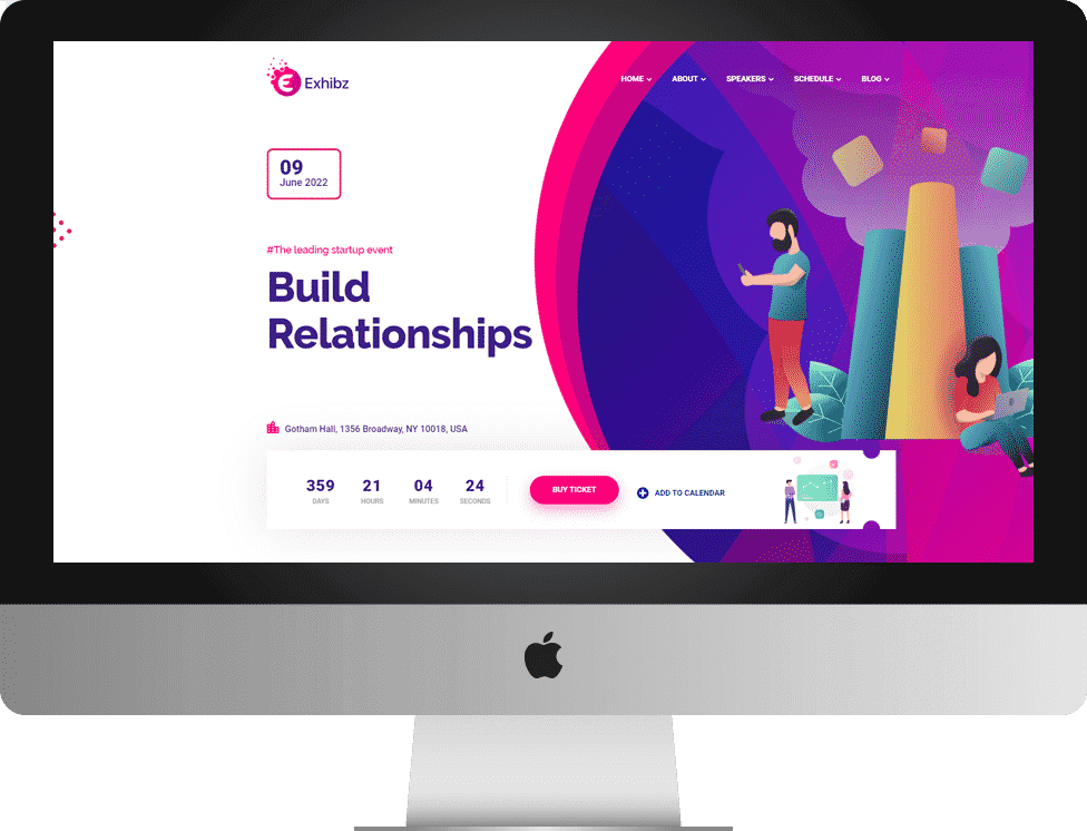 theme exhibz compatible compatible avec Gutenberg