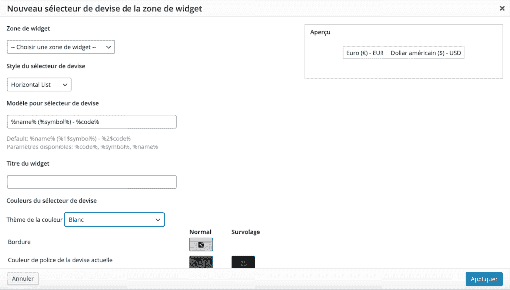 creation d'un selecteur de devise avec WPML et WCML