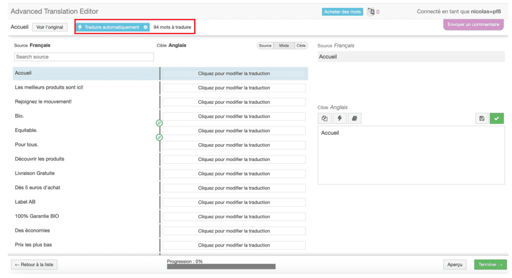 traduction automatique wpml