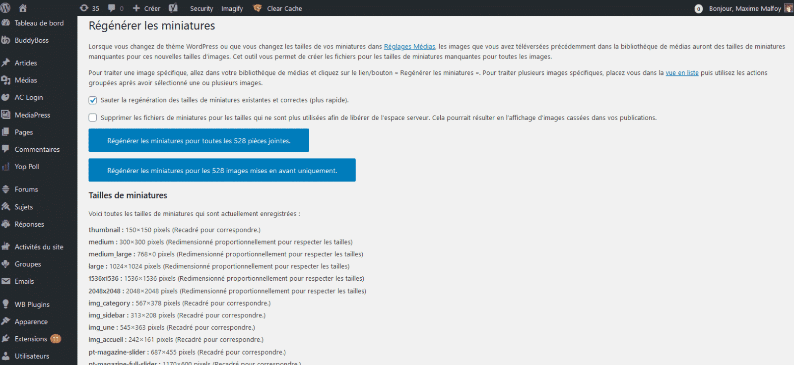 Regenerate Thumbnails : une deuxième vie pour vos images