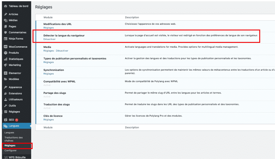 redirecteur polylang