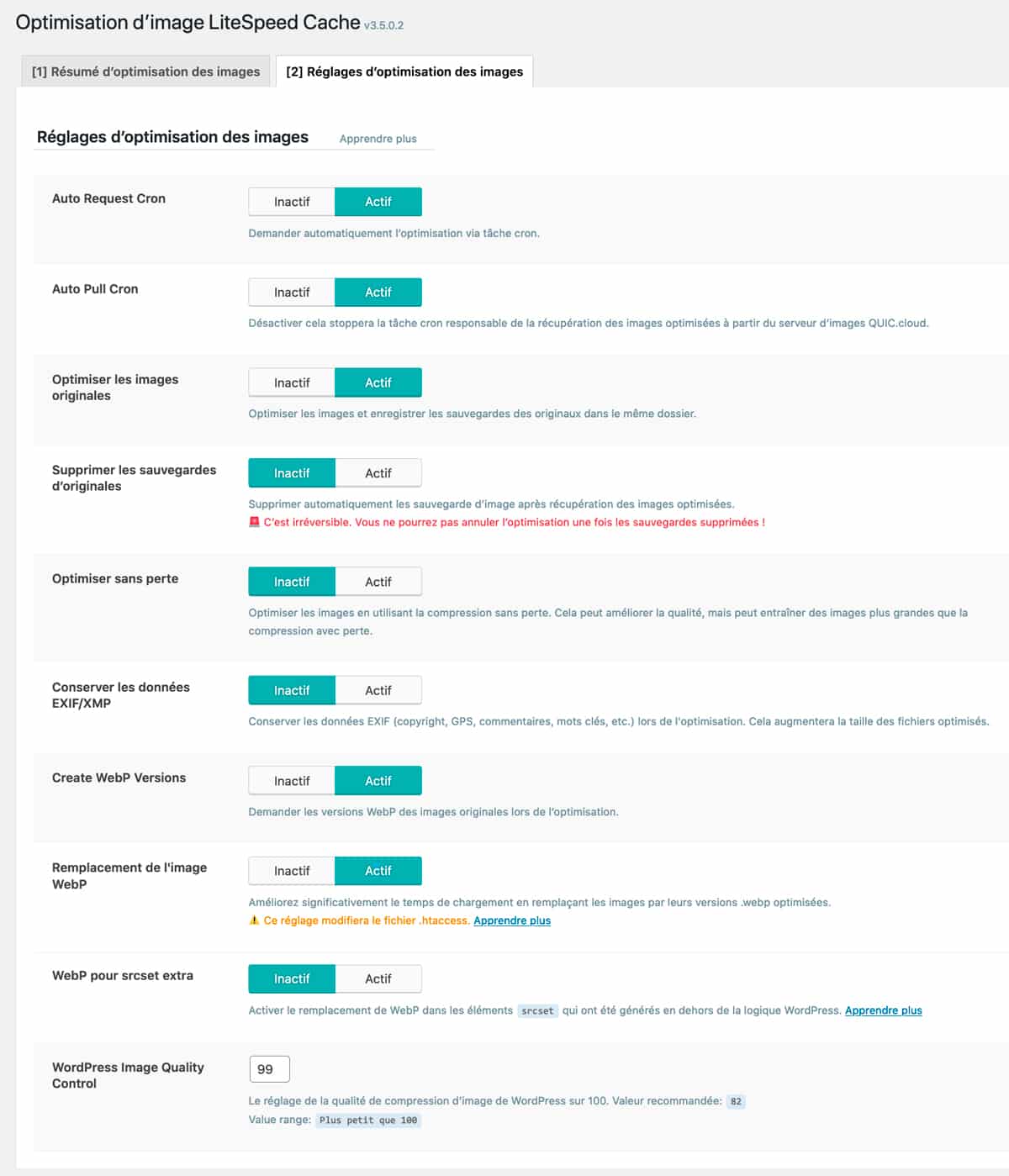 Litespeed Cache WordPress 4