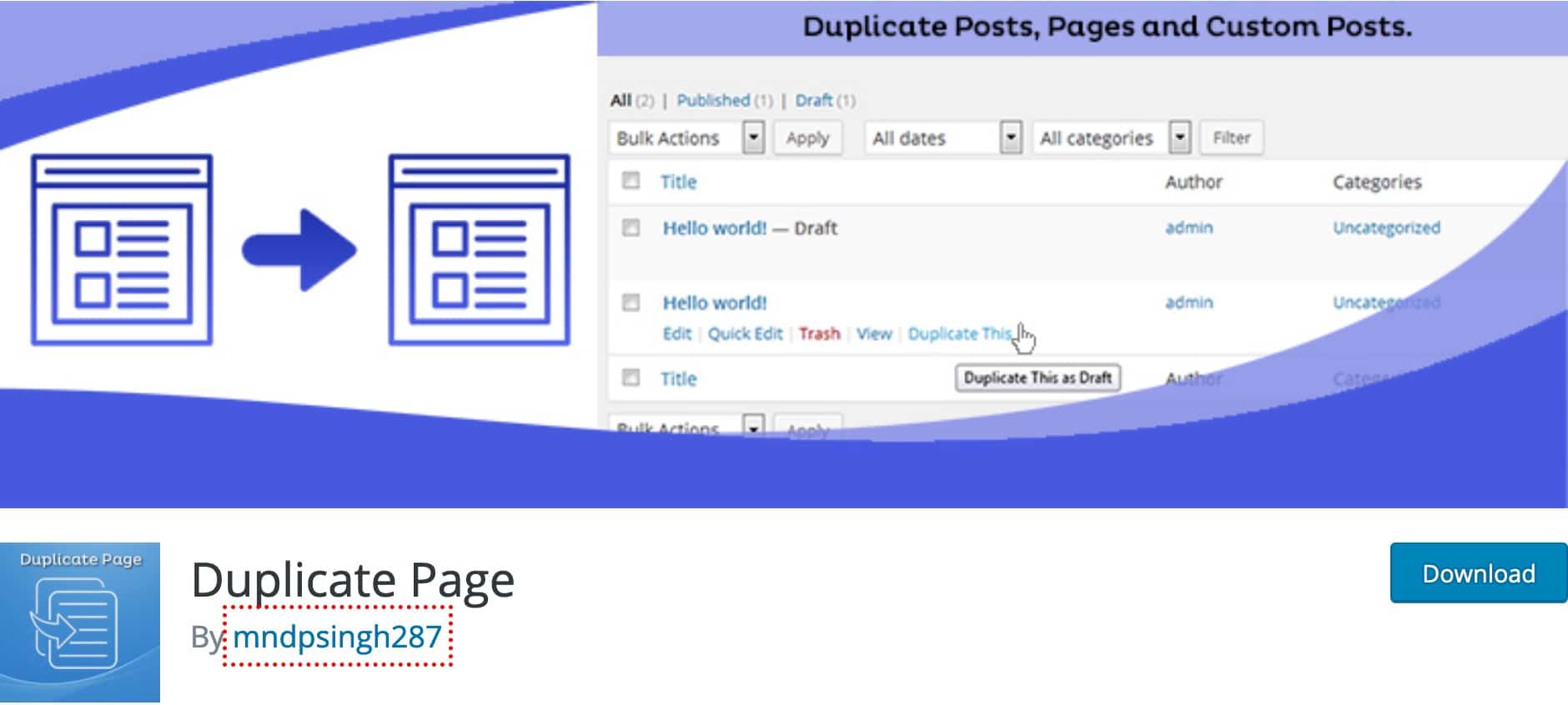 Plugin Dupliquer Article WordPress 12