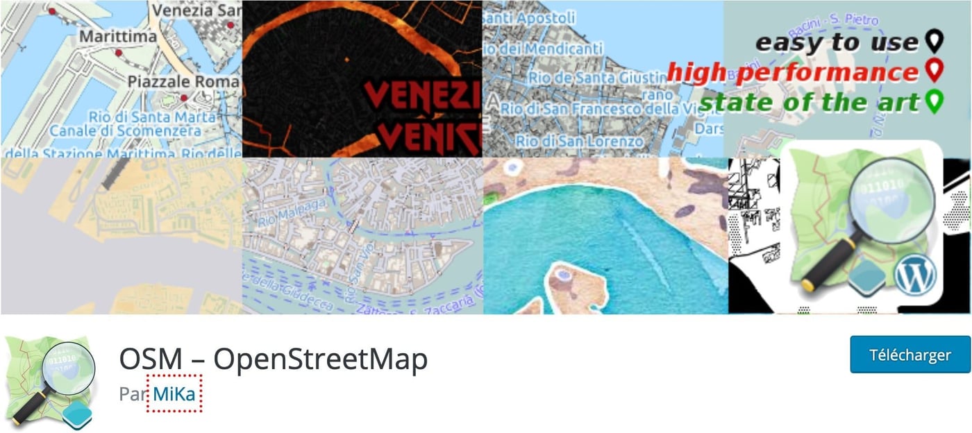 integrer carte wordpress sans google map avec open street map