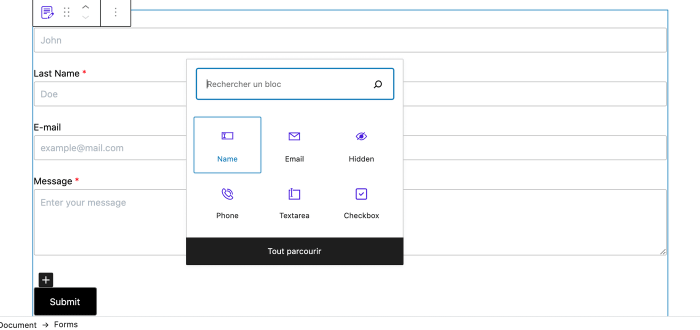 8 simple contact form
