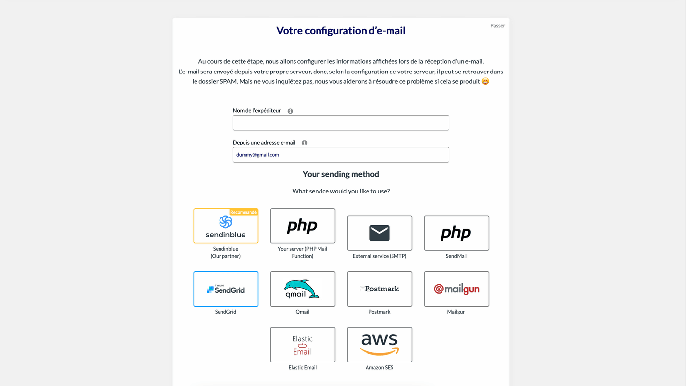 acymailing installation 5