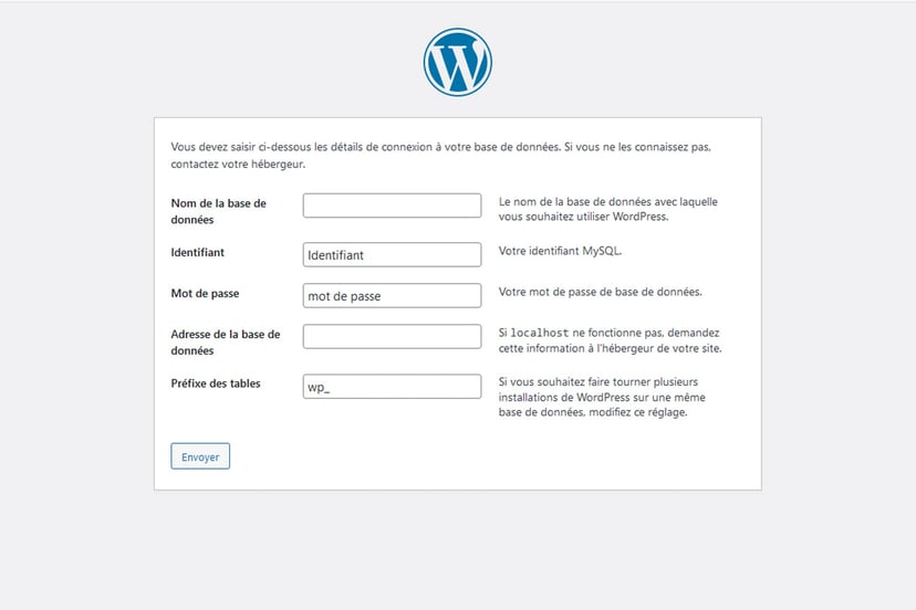 Base de données et installation WordPress
