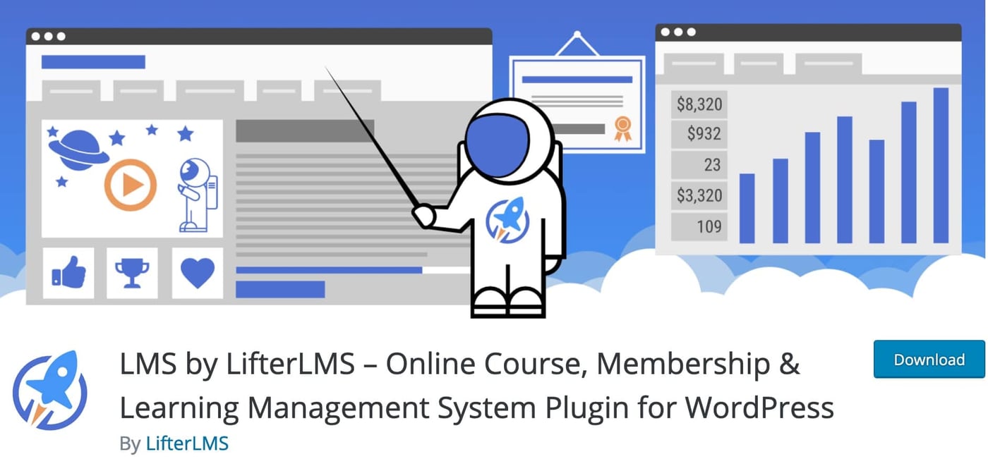 meilleurs plugins lms wordpress vendre cours formation en ligne