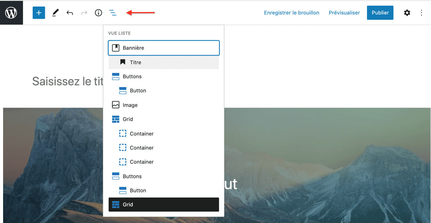 16 navigation de bloc