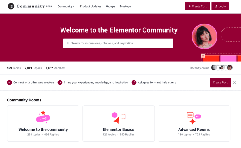 interview avec communauté elementor
