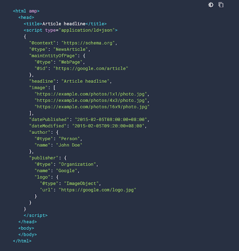 balises donnees structurees article wordpress