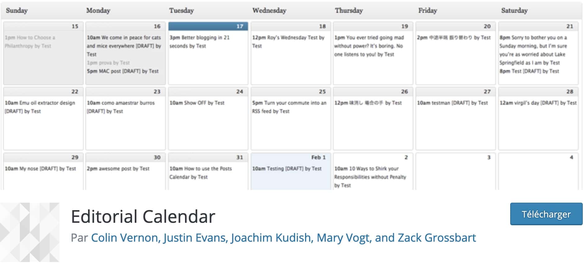 calendriers wordpress meilleurs plugins 10