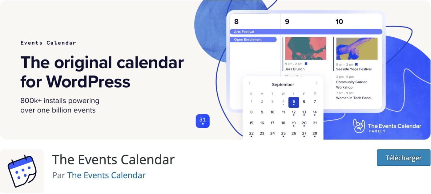 calendriers wordpress meilleurs plugins 11