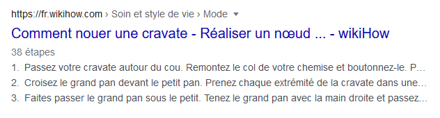 exemple resultat enrichi balise howto