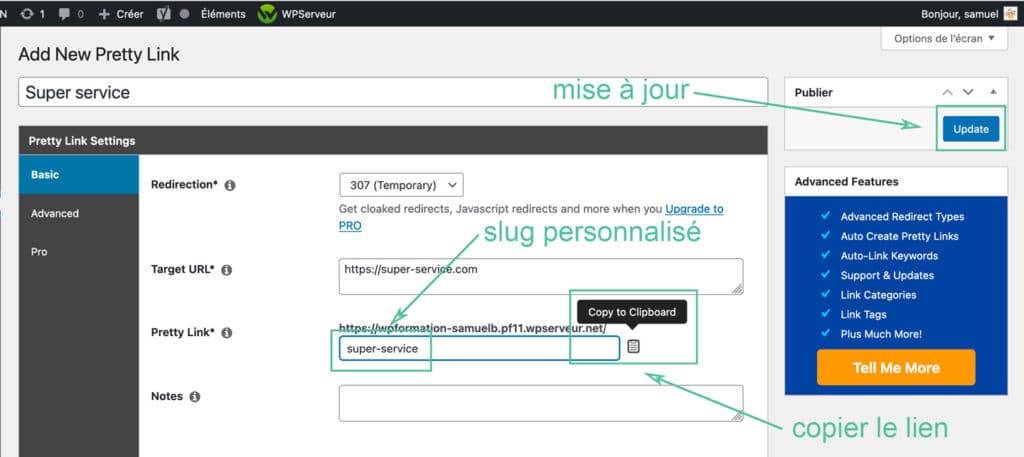 pretty links plugin wordpress 4