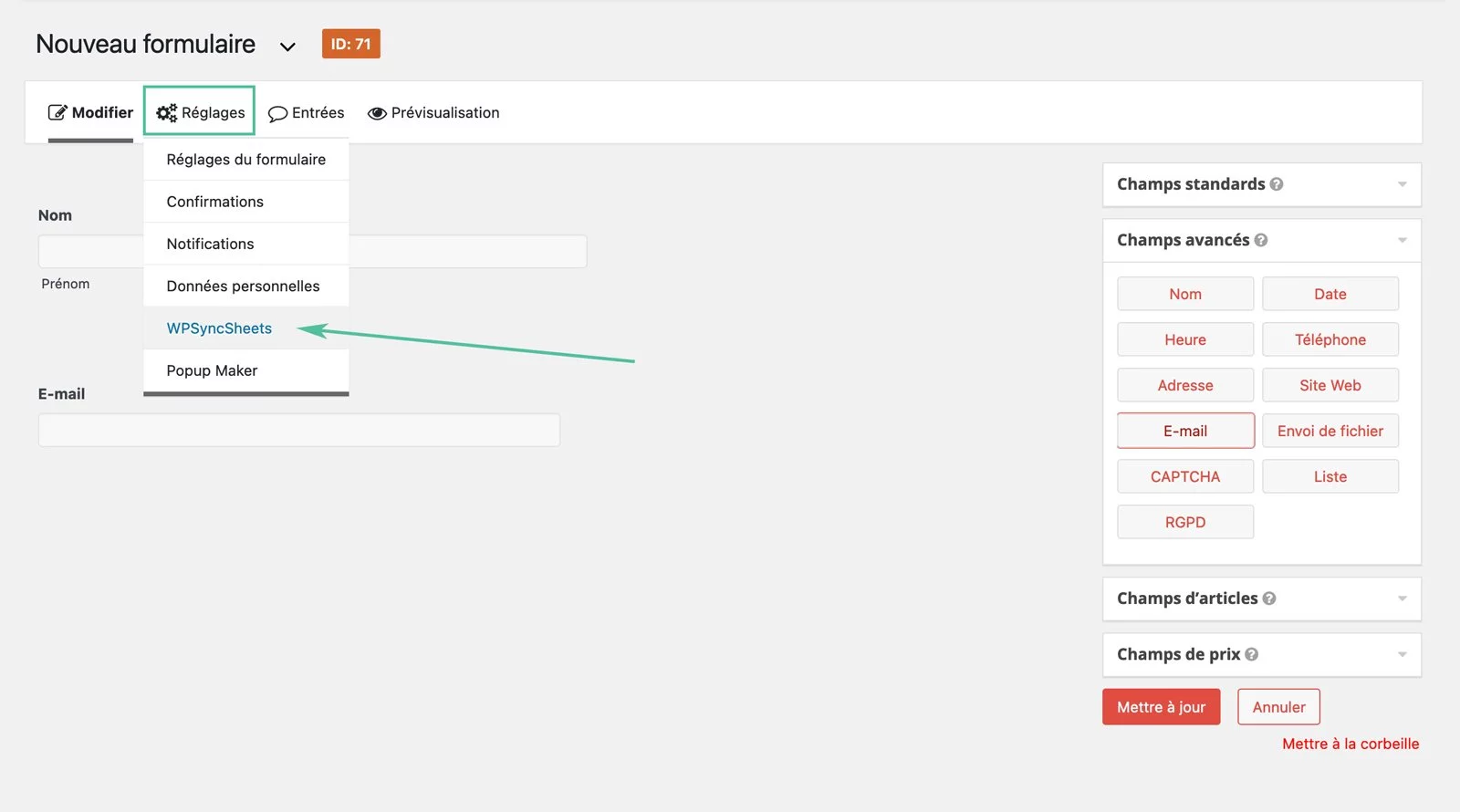 synchroniser gravity form google sheet plugin wordpress 21 1