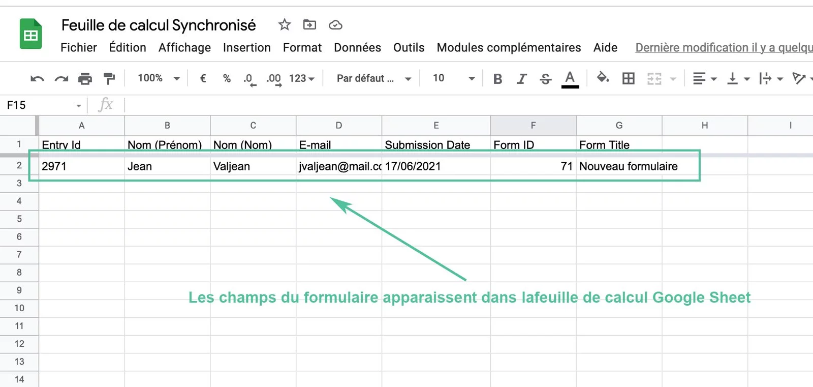 synchroniser gravity form google sheet plugin wordpress 5