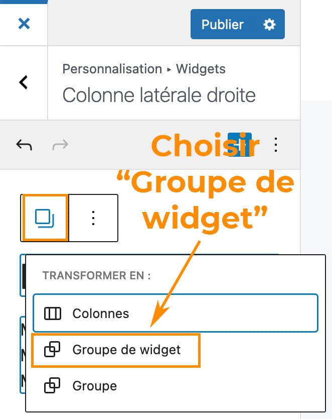 Pas à pas pour créer une sidebar avec des widgets