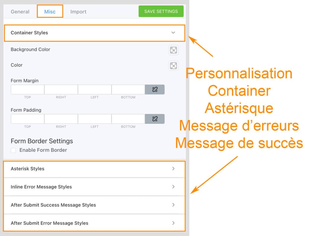 Personnalisation du formulaire Fluent Forms sur WordPress
