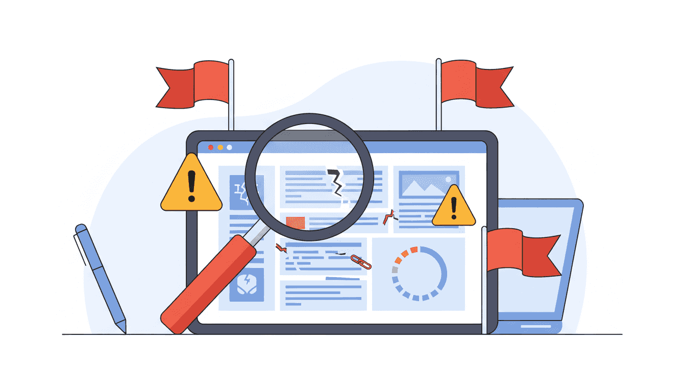 Les signaux d'alerte d'un faux expert WordPress : site cassé, liens brisés, warnings