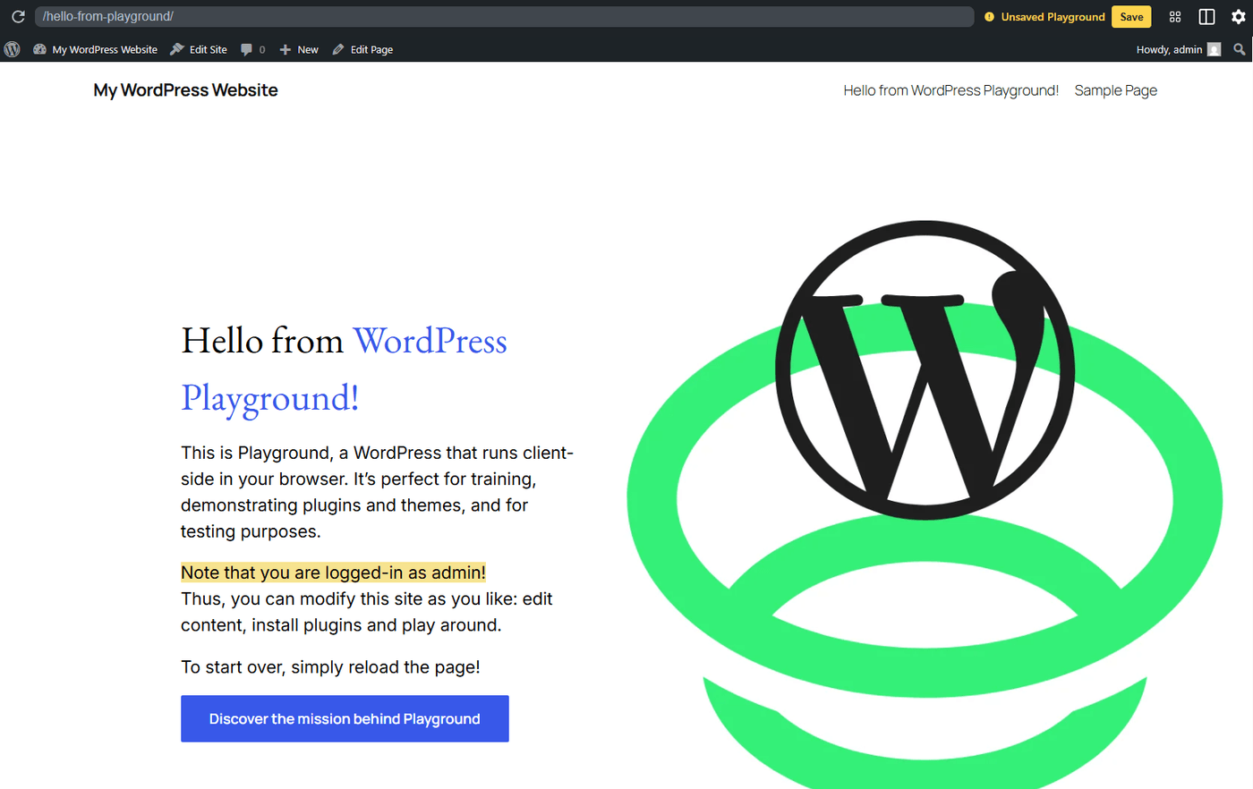 WordPress Playground 