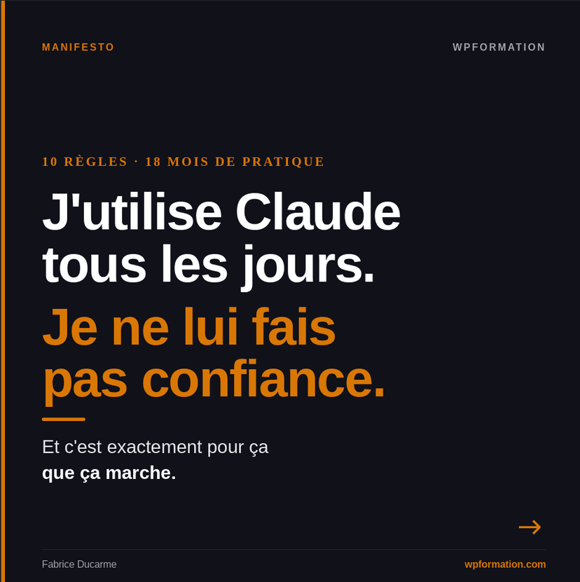 Manifesto WPFormation : 10 règles éthiques d'usage de l'IA pour WordPress