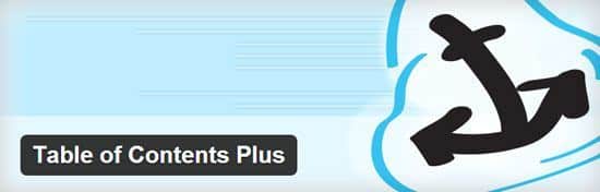 TOC+ Table des matières WordPress avec Table of content plus