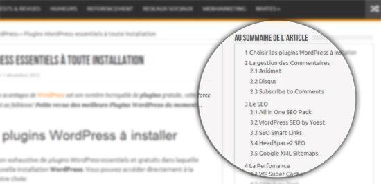 sommaire-table-matiere-wordpress Table matières sommaire pour WordPress