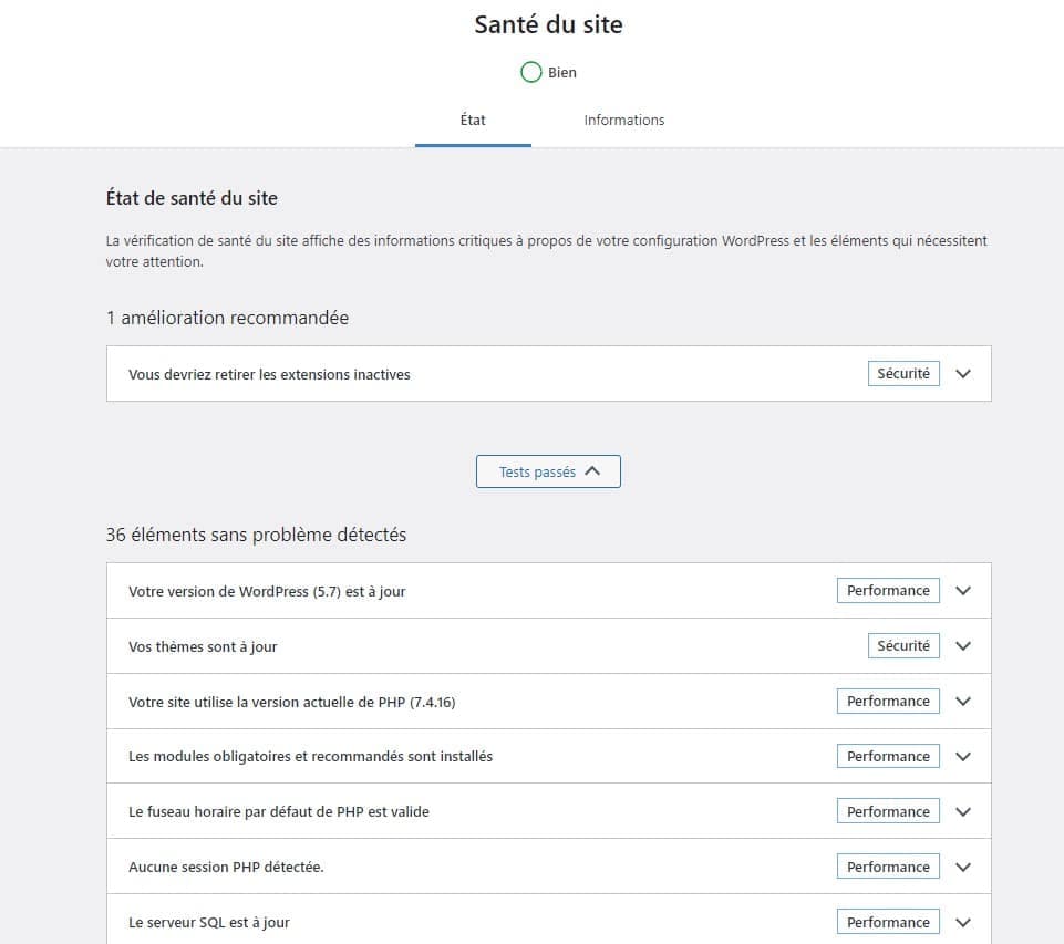 que faire avant de mettre a jour wordpress