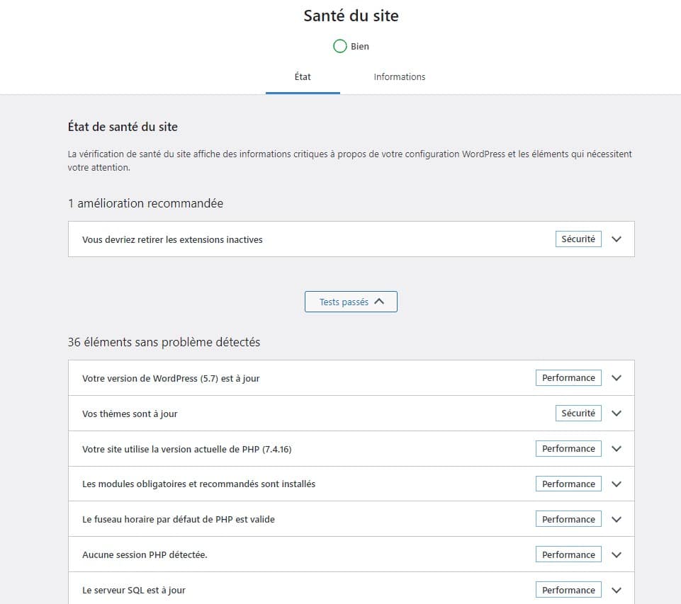 que faire avant de mettre a jour wordpress