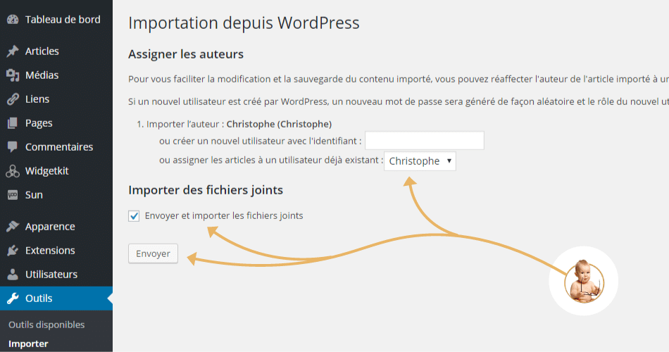 migration wordpress.com exporter
