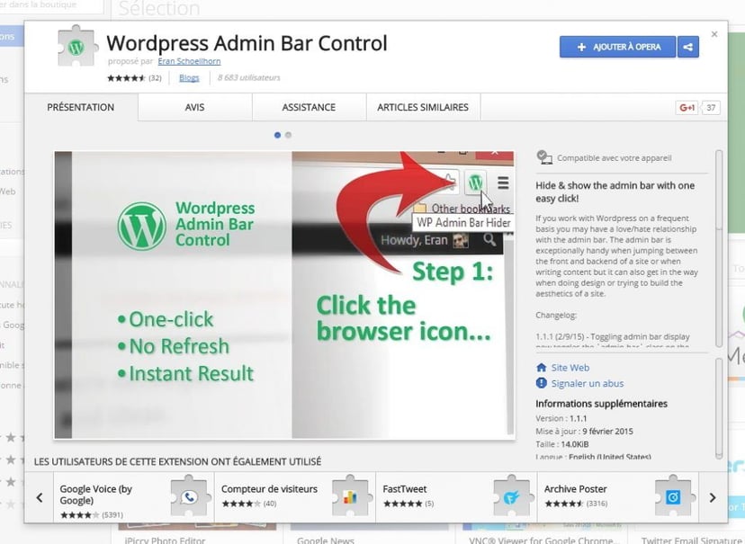 WordPress Admin Bar Control