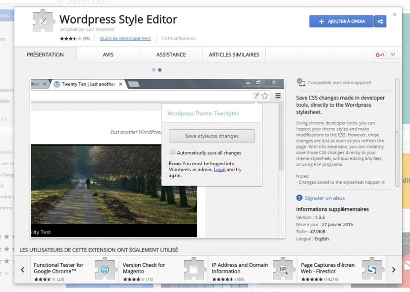 WordPress Style Editor