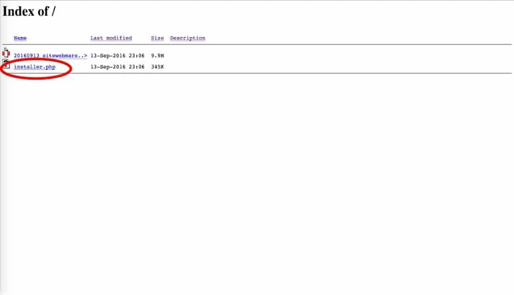 Lancer l'installer.php