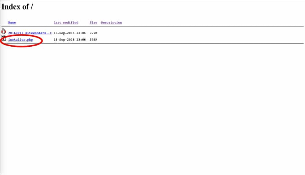 Lancer l'installer.php