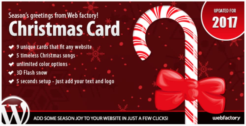 plugin de Noël : Christmas Card