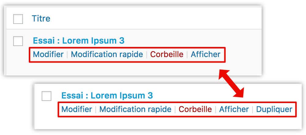 Dulicate post sans plugins