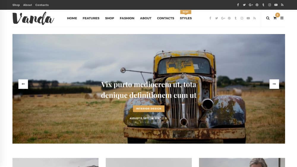 Vanda - thème magazine WordPress
