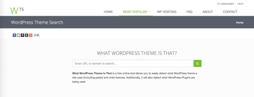 Outils en ligne : whatwpthemeisthat