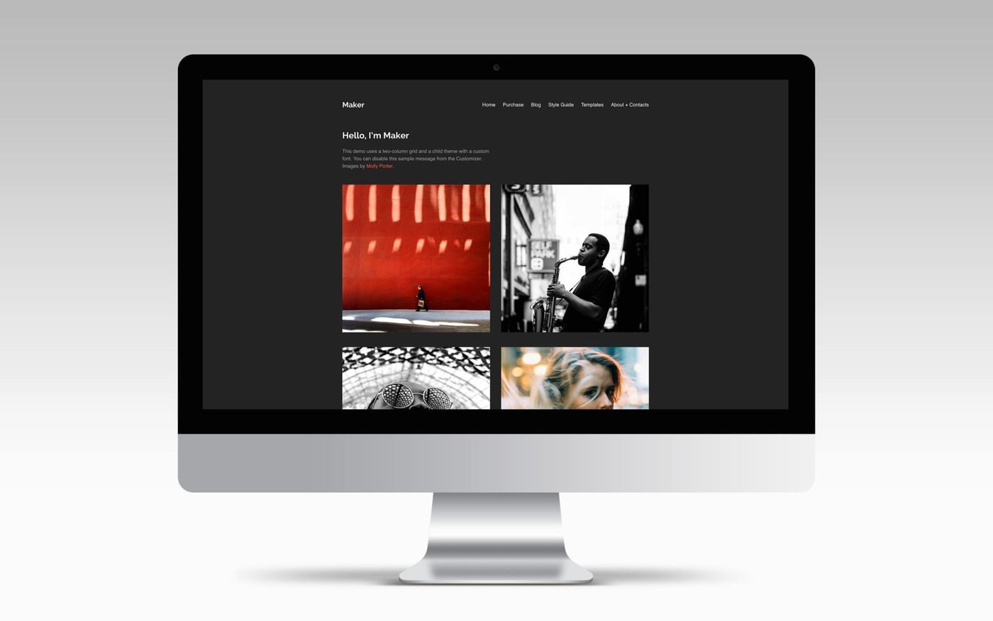 maker thème wordpress photographe