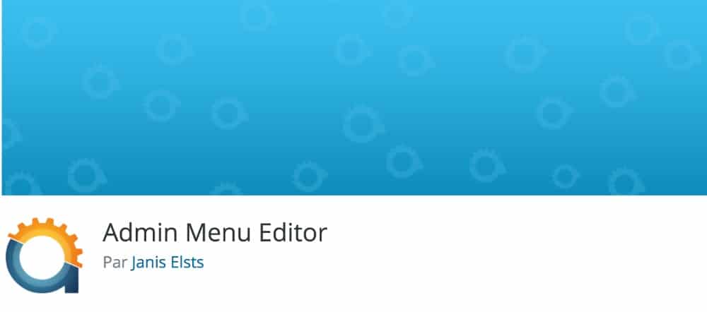 Admin Menu Editor
