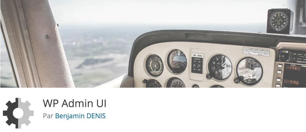 WP Admin UI - plugin pour back-office