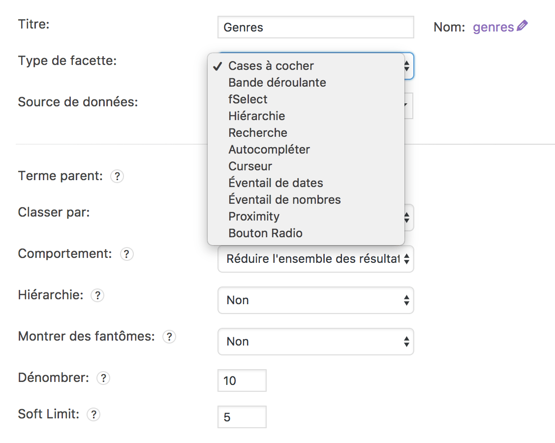 Facetwp type de facet