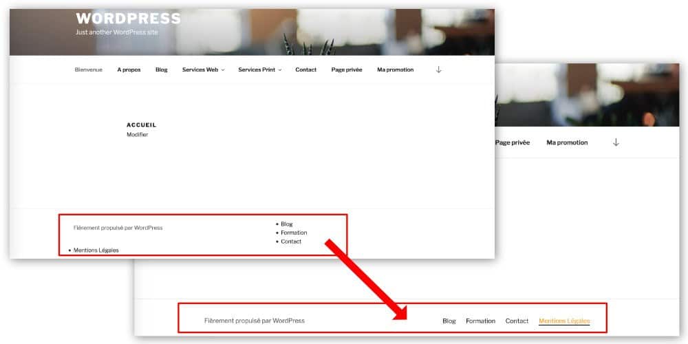 Ajouter du CSS au nouveau menu WordPress créé