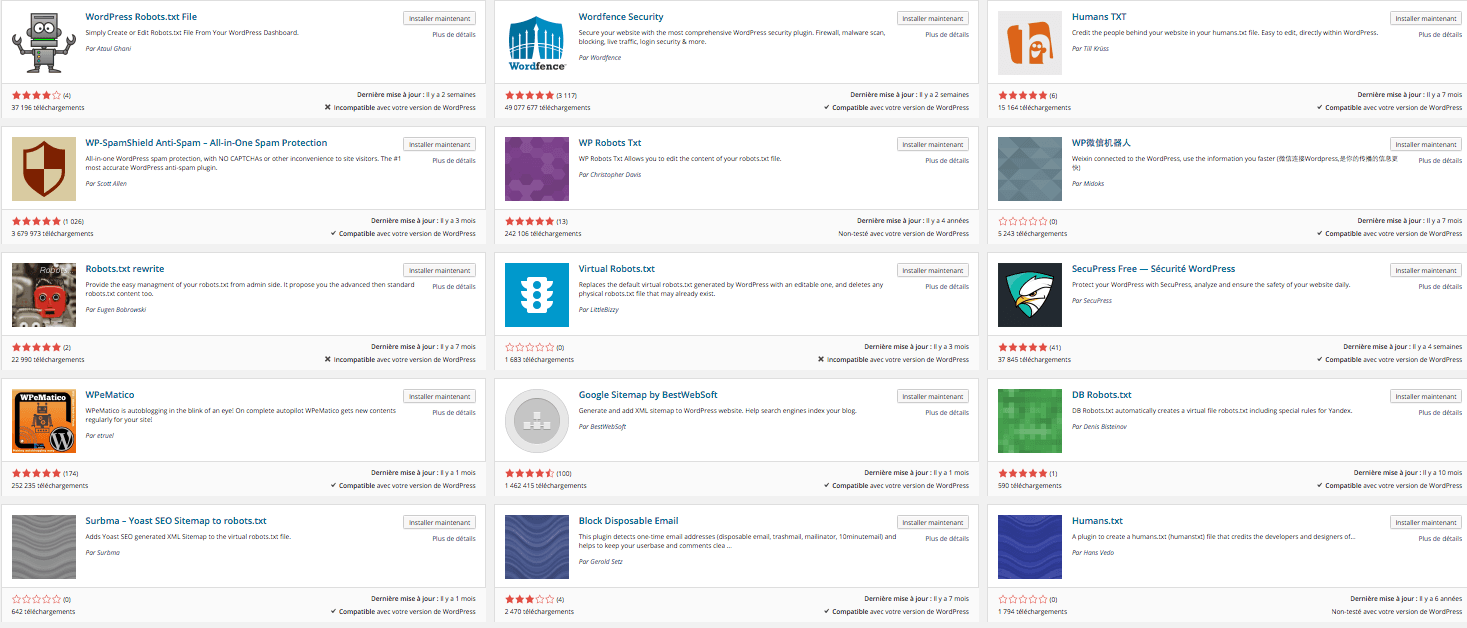 WordPress propose de nombreuses extensions gratuites